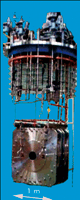 The superconducting split-coil magnet facility that provides a  9-tesla magnetic field for testing superconductor samples with the maximum current  of 75kA.