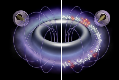 Laboratory study on conditions for spontaneous excitation of chorus emission, wave of space plasma