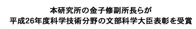 本研究所の金子修副所長らが