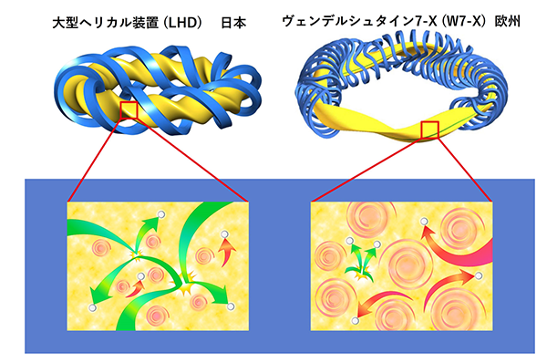 図２　LHD（日本）とW7-X（欧州）