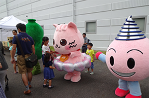 「ヘリカちゃんとあそぼう」コーナー