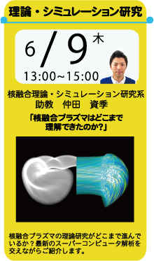 理論･ｼﾐｭﾚｰｼｮﾝ研究：助教　仲田資季